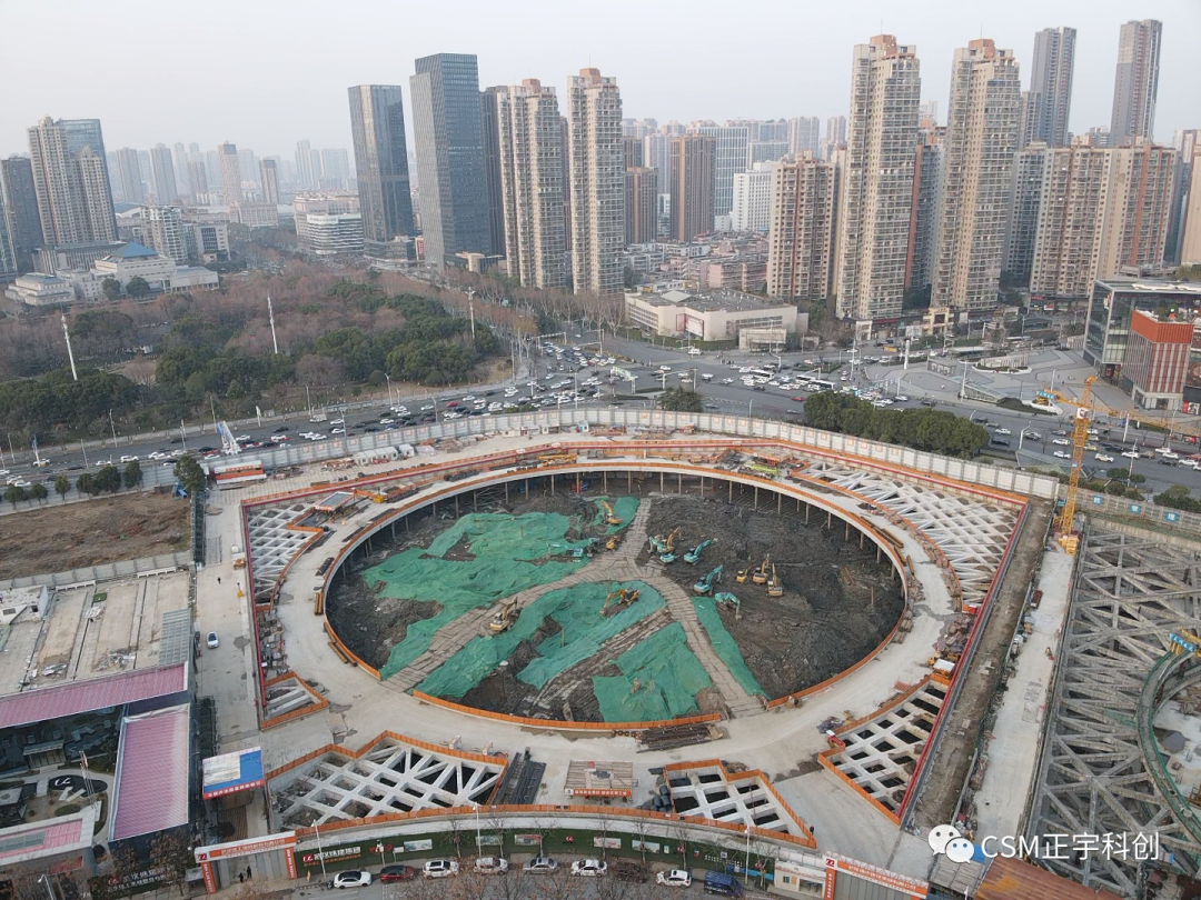 2023完美开端！上海金泰SMC工法钻机助力武汉广电全媒体中心项目